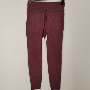 Aerie Jogger Leggings Maroon Athleisure Gorpcore Size S